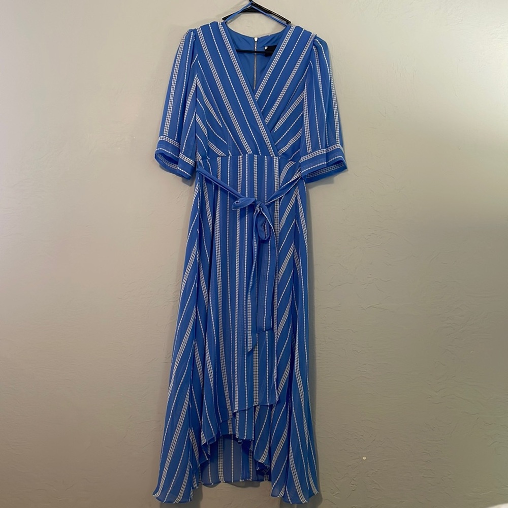 Maison Tara Blue and White Dress